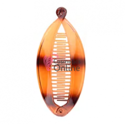 Accesoriu tip banana pentru prins parul din plastic PZS002NN - Maro